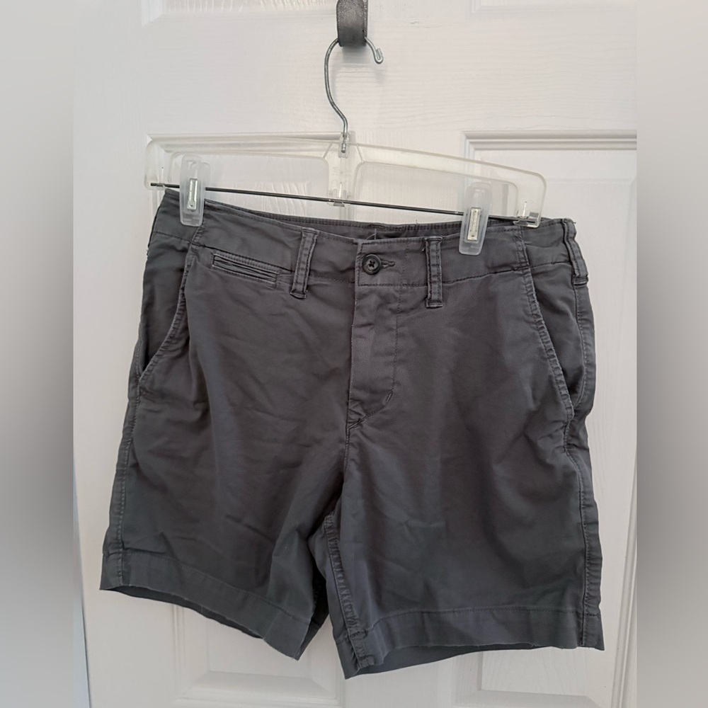 American Eagle Outfitters Dark Gray Flat Front Shorts